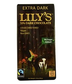 Dark Chocolate Extra Dark Bar with Stevia, Lily's (80g)