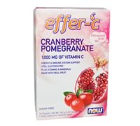 Effer-C Cranberry Pomegranate, Now Foods 30 Packets