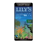 Dark Chocolate Crispy Rice Bar with Stevia, Lily's (85g)